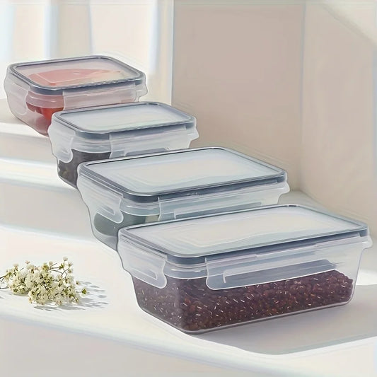 Kit de Potes Organizadores de Alimentos para Cozinha – Herméticos, Próprios para Micro-ondas + 24 Etiquetas de Lousa