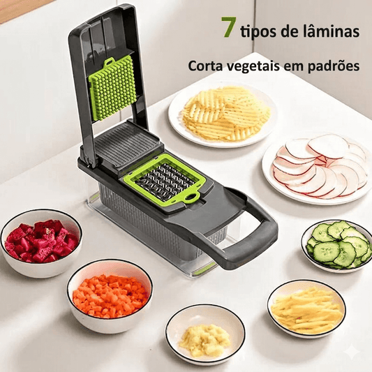 Cortador de Legumes Multifuncional 12 em 1